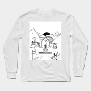 Cat and crow Long Sleeve T-Shirt